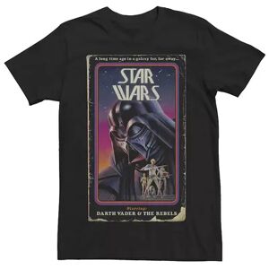 Star Wars Men's Star Wars Vintage Video Cover Graphic Tee, Size: Medium, Black