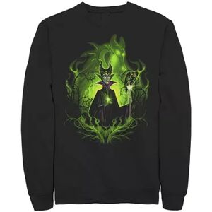 Men's Disney Sleeping Beauty Dark Detailed Maleficent Sweatshirt, Size: XXL, Black