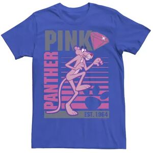 Licensed Character Men's Pink Panther Lined Portrait Tee, Size: Medium, Blue