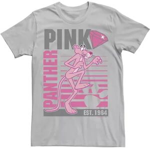 Licensed Character Men's Pink Panther Lined Portrait Tee, Size: Small, Silver