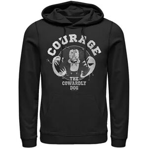 Licensed Character Men's Cartoon Network Courage The Cowardly Dog Ghostly Pair Hoodie, Size: XL, Black