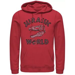 Boys 8-20 Jurassic World Two T-Rex Pattern Skull Pullover Hoodie, Men's, Size: XL, Red