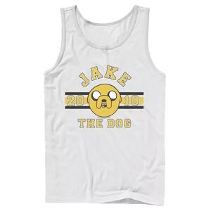 Licensed Character Men's Adventure time Jake The Dog 2010 Head Shot Graphic Tank Top, Size: Small, White
