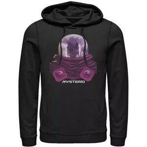 Marvel Men's Marvel Mysterio Upper Torso Head Engulfed In Mist Helmet Graphic Pullover Hoodie, Size: Large, Black