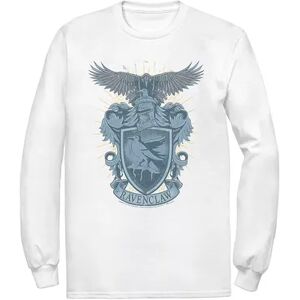 Licensed Character Men's Harry Potter Ravenclaw Detailed House Crest Long Sleeve Tee, Size: XL, White