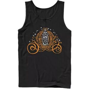 Men's Disney Cinderella Halloween Pumpkin Coach Tank Top, Size: Medium, Black