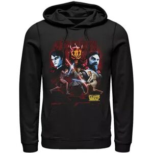 Licensed Character Men's Star Wars: The Clone Wars Jedi Vs. Sith Hoodie, Size: Medium, Black