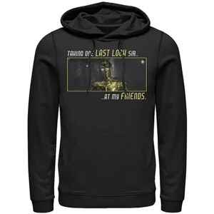 Licensed Character Men's Star Wars: The Rise Of Skywalker C-3PO Taking One Last Look Hoodie, Size: Small, Black