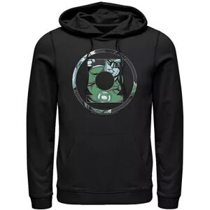 Licensed Character Men's DC Comics Green Lantern Face Logo Hoodie, Size: XXL, Black