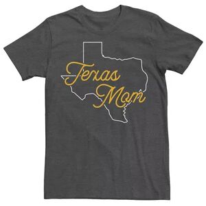 Licensed Character Men's Texas Mom Outline Tee, Size: Medium, Dark Grey