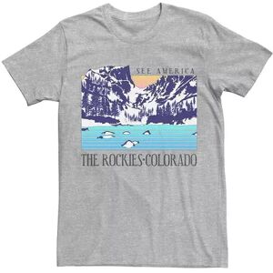 Licensed Character Men's The Rockies Colorado See America Tee, Size: Large, Med Grey