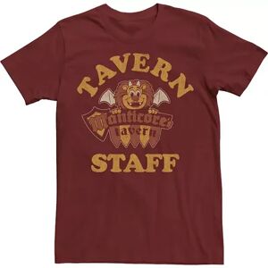 Licensed Character Men's Disney / Pixar Onward Manticore's Tavern Staff Tee, Size: Small, Red
