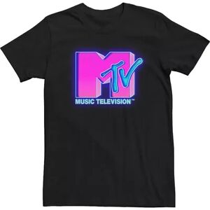 Licensed Character Big & Tall MTV Mtv Glows Neon Logo Tee, Men's, Size: 5XL, Black