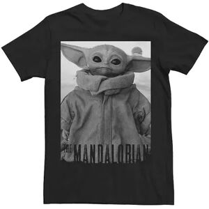 Big & Tall Star Wars The Mandalorian The Child Black & White Portrait Tee, Men's, Size: 5XL