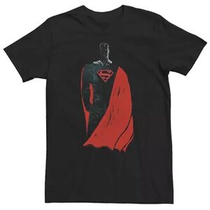 Licensed Character Big & Tall DC FanDome Superman Stance Dark Portrait Tee, Men's, Size: Large Tall, Black