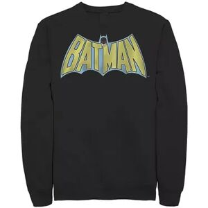 Men's DC Comics Batman Vintage Bold Text Logo Sweatshirt, Size: XXL, Black