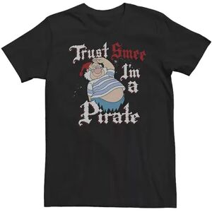 Licensed Character Big & Tall Disney Peter Pan Trust SMEE I'm A Pirate Salute Tee, Men's, Size: 5XL, Black