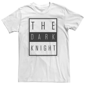 Big & Tall DC Comics Batman The Dark Knight Block Poster Tee, Men's, Size: 4XL Tall, White