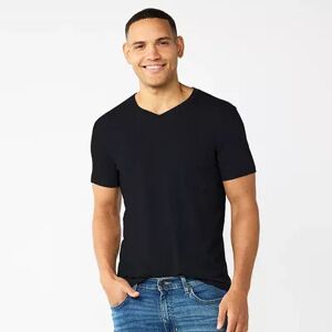 Men's Sonoma Goods For Life V-Neck Tee, Size: Large, Black