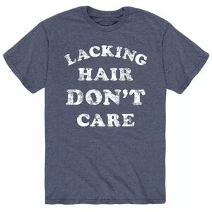 Licensed Character Men's Lacking Hair Dont Care Tee, Size: Large, Blue