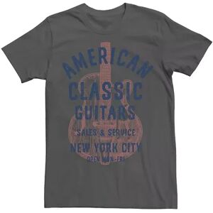 Licensed Character Men's American Classic Guitars New York City Logo Tee, Size: Large, Black