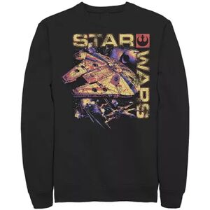 Licensed Character Men's Star Wars Falcon Color Ship Sweatshirt, Size: XXL, Black