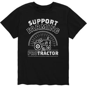 Licensed Character Men's Support Farming Be Protractor Tee, Size: Large, Black