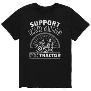 Licensed Character Men's Support Farming Be Protractor Tee, Size: XXL, Black
