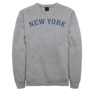 Licensed Character Men's City Of New York Collegiate Typographic Sweatshirt, Size: XXL, Med Grey