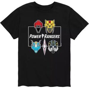 Licensed Character Men's Power Rangers Zord Faces Tee, Size: XL, Black