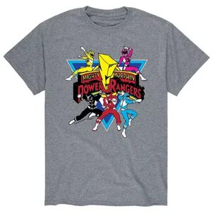 Licensed Character Men's Power Rangers Retro Tee, Size: XL, Med Grey