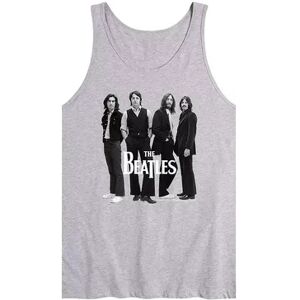 Licensed Character Men's The Beatles Group Photo Tank, Size: Medium, Med Grey