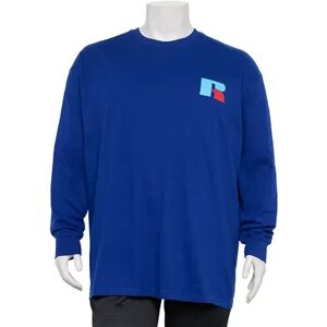 Russell Athletic Big & Tall Russell Athletic Long Sleeve Tee, Men's, Size: XL Tall, Dark Blue