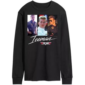 Licensed Character Men's Top Gun Iceman Long Sleeve Tee, Size: Small, Black