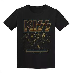 Licensed Character Men's Kiss Tee, Size: Medium, Black