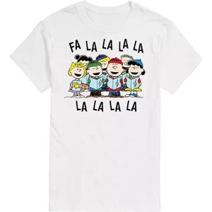 Licensed Character Men's Peanuts Fa La La Tee, Size: Large, White