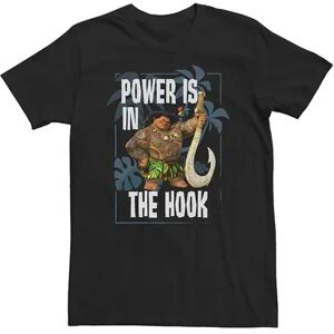 Licensed Character Big & Tall Disney Moana Maui Power Is In The Hook Portrait Tee, Men's, Size: 5XL, Black