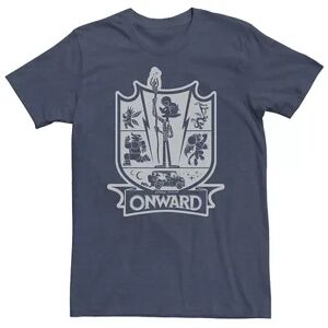 Licensed Character Big & Tall Disney / Pixar Onward Crest Tee, Men's, Size: 3XL, Med Blue