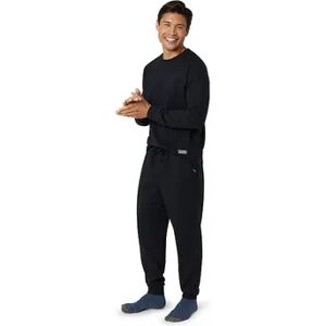 Eddie Bauer Men’s Eddie Bauer 2-Piece Lounge Top & Jogger Pants Set, Men's, Size: Small, Black