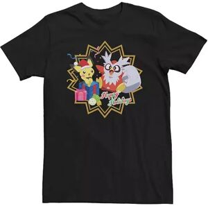 Licensed Character Big & Tall Pokemon Pichu Holiday Party Gift Tee, Men's, Size: XXL Tall, Black