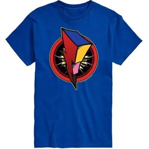 Licensed Character Men's Power Rangers Bolt Logo Tee, Size: XL, Med Blue