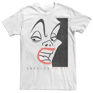 Disney Men's Disney Villains Cruella Cover Tee, Size: Small, White