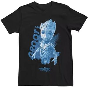 Licensed Character Men's Marvel Guardians Of The Galaxy 2 I Am Groot Space Poster Graphic Tee, Size: Small, Black