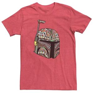 Licensed Character Men's Star Wars Boba Fett Colorful Pattern Fill Tee, Size: 3XL, Red