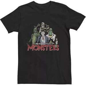 Licensed Character Men's Universal Studios Monsters Group Tee, Size: Medium, Black