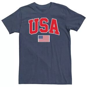 Licensed Character Men's USA American Flag Tee, Size: Medium, Med Blue