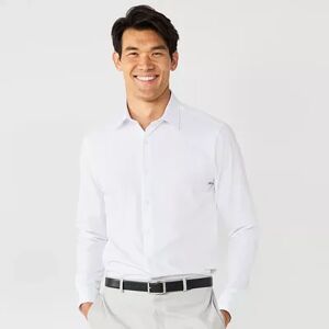 Men's Apt. 9 HEIQ Smart Temp Slim-Fit Performance Button-Down Shirt, Size: Small 32-33, White