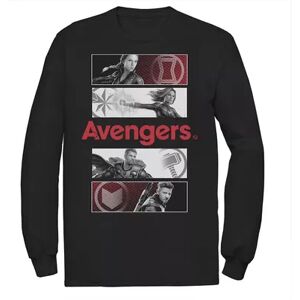 Marvel Men's Marvel Avengers Endgame Hero Stack Long Sleeve Graphic Tee, Size: XL, Black