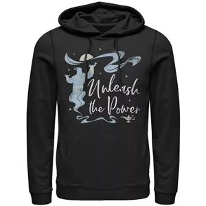 Disney Men's Disney's Aladdin Live Action Genie Unleash The Power Portrait Hoodie, Size: XXL, Black