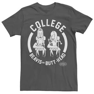 Licensed Character Men's Beavis and Butt-Head College Tee, Size: Large, Grey